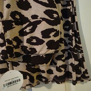 Sew In Love Black and Beige Leopard Print Leggings